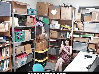 Anastasia Rose Gets Disciplined Hard For Shoplifting By The Police In Shoplyfter Scene