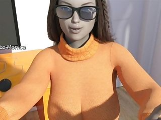 Three Dimensional Toon Pornography With Big-chested Dark-haired Stunner